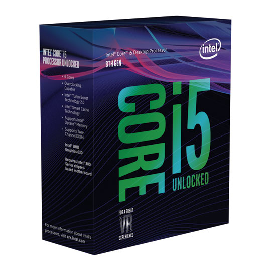 Intel Core i5 8600K Unlocked Coffee Lake Desktop Processor/CPU Box : image 1