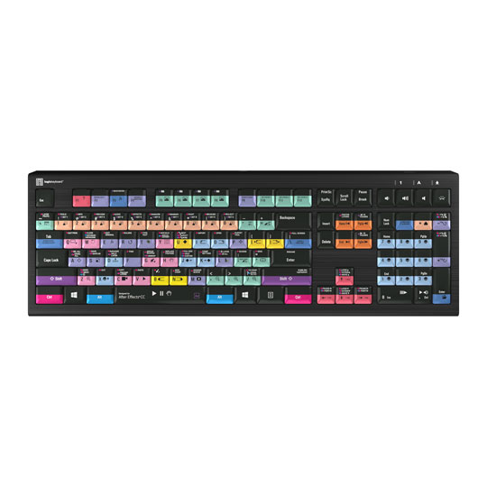 Logickeyboard After Effects CC ASTRA Series Backlit PC Keyboard