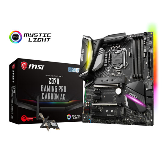 MSI Intel Z370 GAMING PRO CARBON AC WiFi Coffee Lake ATX Motherboard : image 1