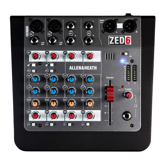 Allen & Heath ZED-6 Compact 6 Input Analogue Mixer : image 3