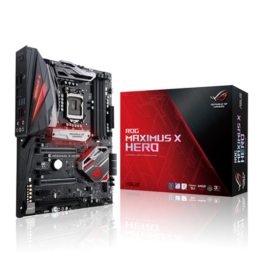 ASUS ROG Intel Z370 MAXIMUS X HERO Coffee Lake ATX Motherboard : image 1