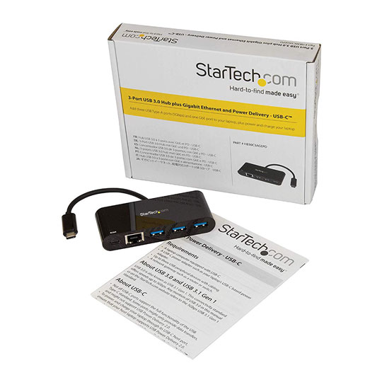 USB-C to Ethernet Adapter with 3-Port USB
