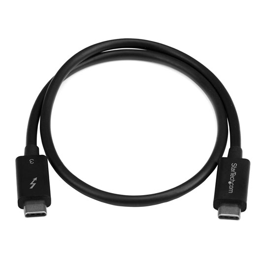 0.5m Thunderbolt 3 (40Gbps) USB-C Cable - Thunderbolt, USB, and DisplayPort Compatible