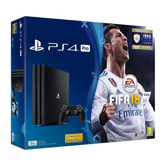 PlayStation4 - ps4とFIFA18のセット playstation-4-slim-1tb-fifa-18