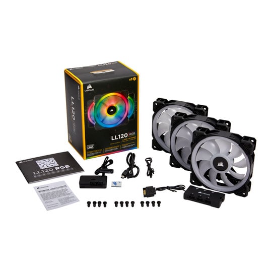 3 Pack Corsair LL120 RGB 120mm Dual Light Loop + Lighting Node PRO Pack : image 4