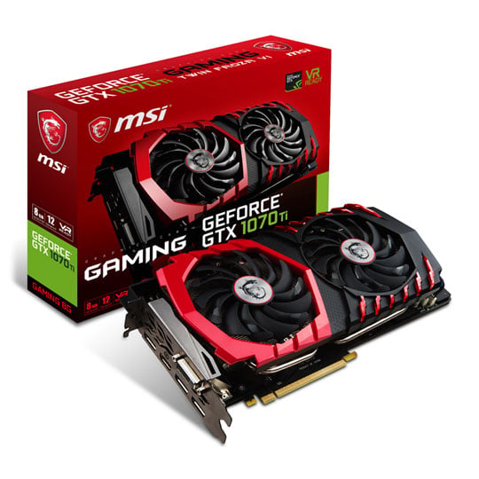MSI NVIDIA GeForce GTX 1070 Ti 8GB GAMING Graphics Card : image 1