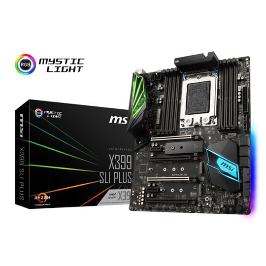 Motherboard X399 Intel MSI AMD Threadripper X399 SLI PLUS TR4 ATX