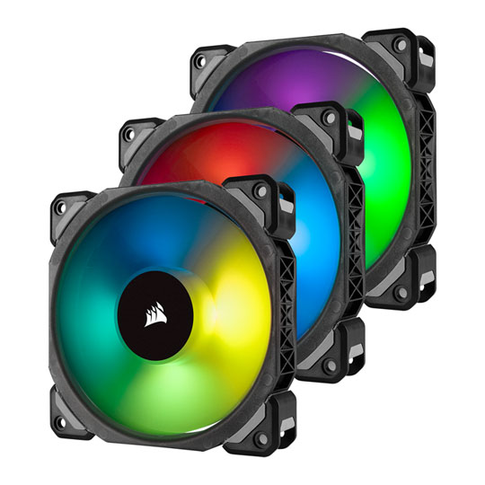 Corsair ML120 PRO RGB 120mm 3 Fan + Lighting Node PRO Pack : image 1