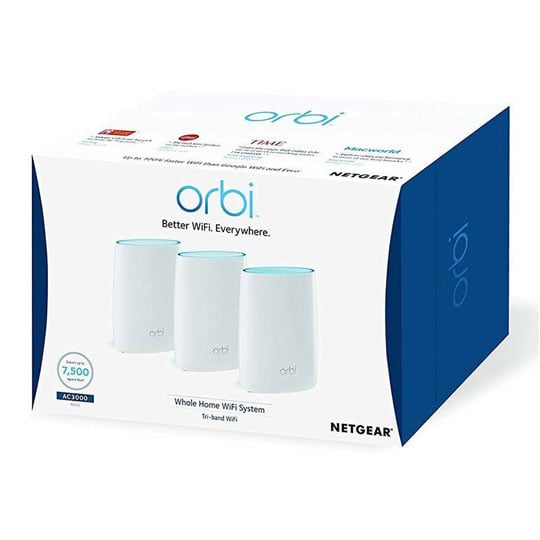 NETGEAR RBK53 Orbi Whole Home Mesh Wi-Fi System 3 Pack LN85483 - RBK53 ...