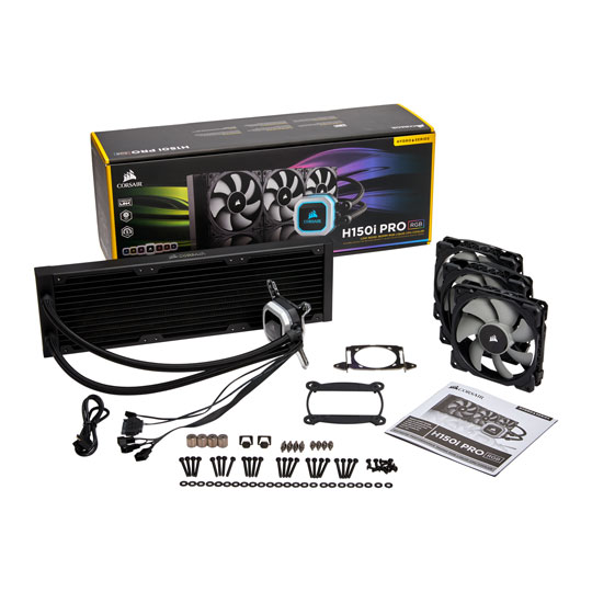Corsair H150i PRO 360mm RGB AIO Intel/AMD CPU Water Cooler : image 4