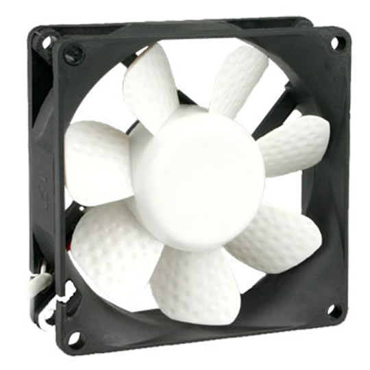 Sharkoon 1000 Golf Ball 80MM Ultra Quiet 8.9 dB(A) Case Fan - 11.4 CFM : image 1