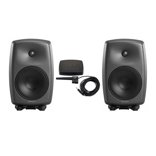 Genelec 8350A Dark Grey (Pair) + Genelec GLM Loudspeaker Manager User Kit Bundle