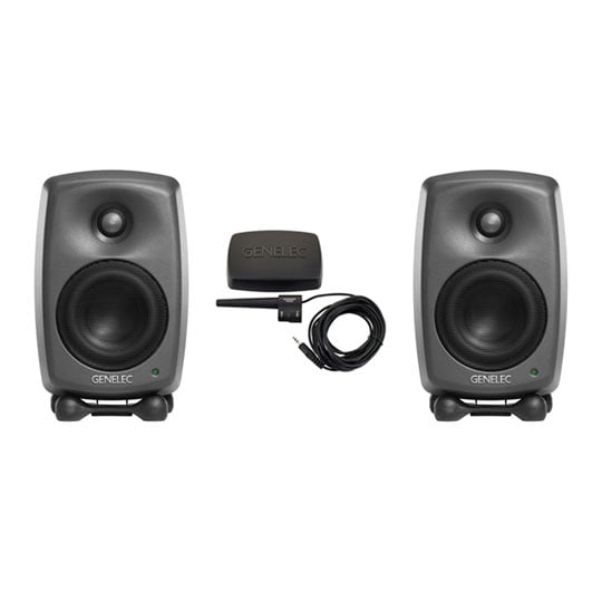Genelec 8320A Dark Grey (Pair)+ Genelec GLM Loudspeaker Manager User Kit Bundle