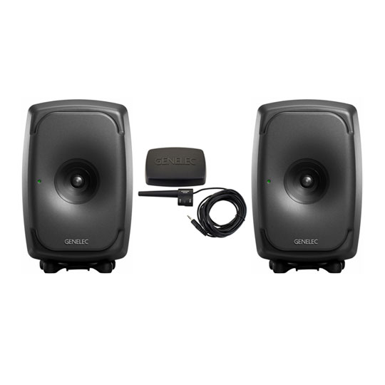 Genelec 8341APM Grey (Pair) + Genelec GLM Loudspeaker Manager User Kit Bundle