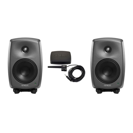 Genelec 8330A Dark Grey (Pair) + Genelec GLM Loudspeaker Manager User Kit Bundle