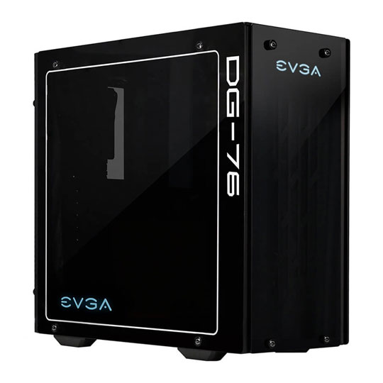 EVGA Black DG-76 RGB Glass Window Midi PC Gaming Case : image 1