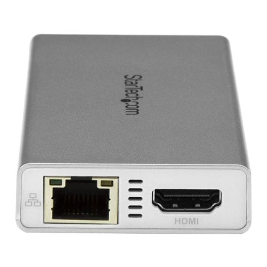 USB-C Multiport Adapter for Laptops  Power Delivery 4K HDMI - GbE - USB 3.0 - Silver & White : image 3