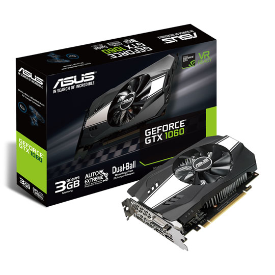ASUS NVIDIA GeForce GTX 1060 3GB Phoenix Graphics Card LN86551