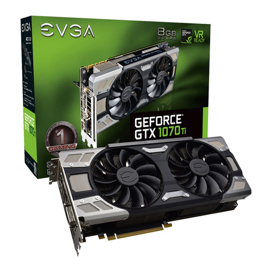 EVGA NVIDIA GeForce GTX 1070 Ti 8GB FTW ULTRA SILENT : image 1