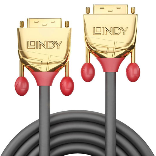 Lindy 10m Gold DVI-D Dual Link Cable : image 2
