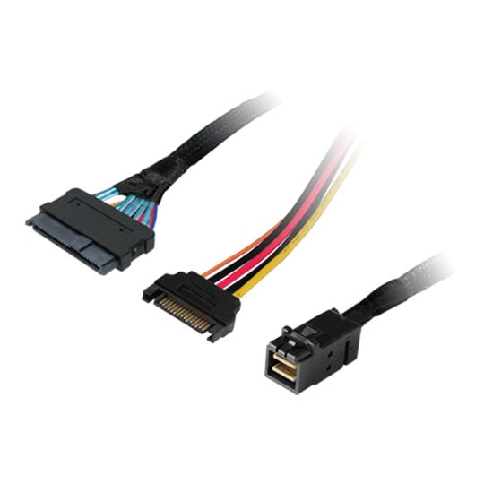 HighPoint 19 Inch SFF-8643 to SFF-8639 Connector