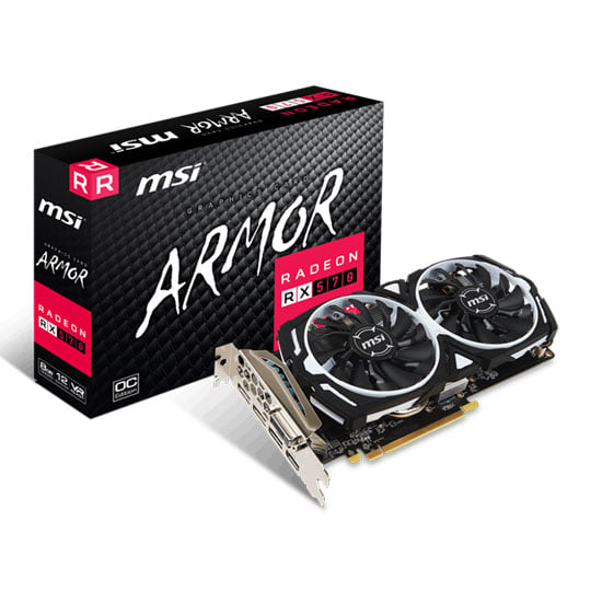 MSI AMD Radeon RX 570 8GB ARMOR OC Graphics Card : image 1