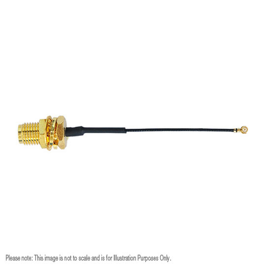 IPX MHF4 to RPSMA Pigtail Adaptor 15cm Cable for M.2 wireless card : image 1