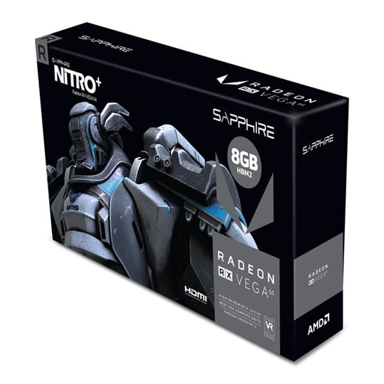 Sapphire AMD RX VEGA 64 Nitro+ 8GB HBM2 Dual HDMI Dual DP Graphics Card : image 1