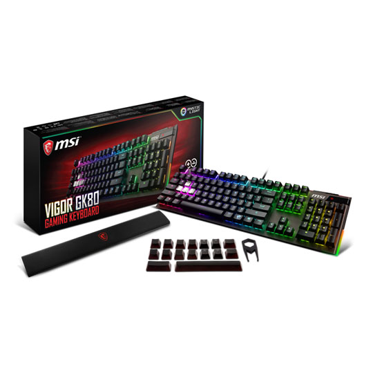 MSI Vigor GK80 MX Red Mechanical RGB Gaming Keyboard : image 1