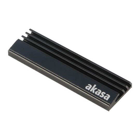 Akasa M.2 SSD Aluminium Heatsink Cooler for any 2280 SSD Black (2021 Update)