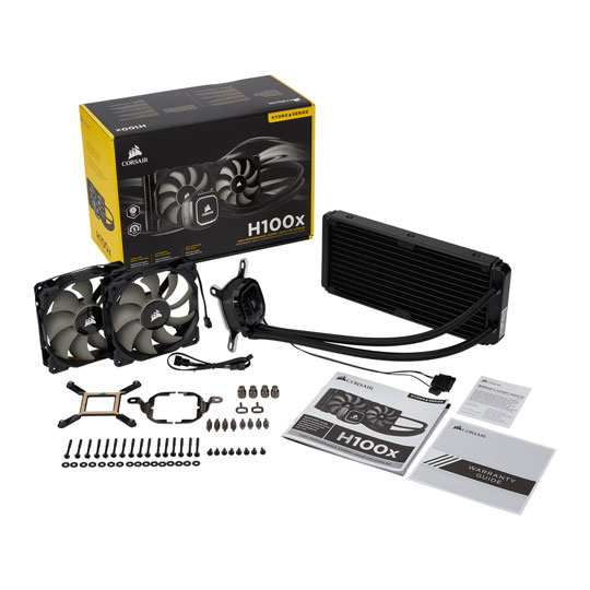 Corsair Hydro H100x 240mm White LED AIO Intel/AMD CPU Water Cooler : image 4
