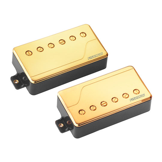Fishman Fluence Modern Humbucker Pickup Set, Gold