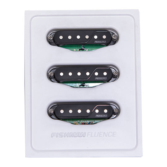 Fishman Fluence Single Width Pickups for Strat®, Set of 3, Black