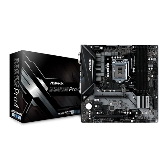 ASRock B360M ＋　Pentium G5400 ASRock Intel B360M Pro4 Coffee Lake Micro ATX Motherboard LN88951