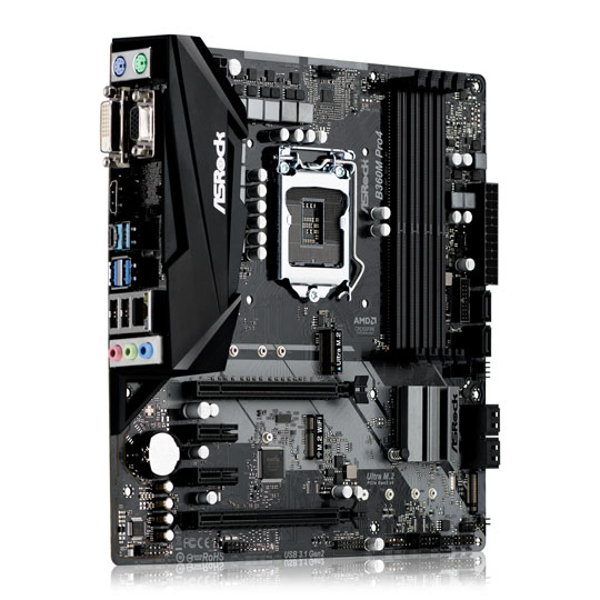 ASRock Intel B360M Pro4 Coffee Lake Micro ATX Motherboard LN88951