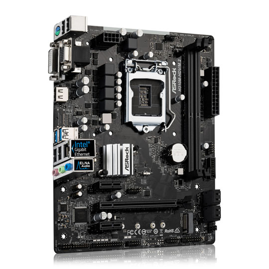 ASRock Intel H310M-HDV/M.2 Coffee Lake Micro ATX Motherboard