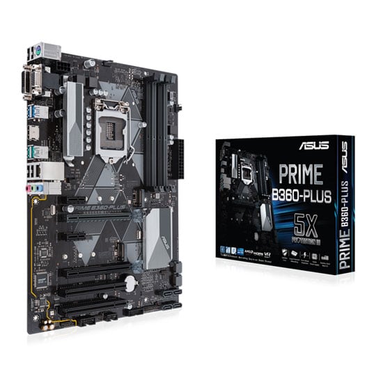 ASUS PRIME Intel B360-PLUS Coffee Lake ATX Motherboard : image 1
