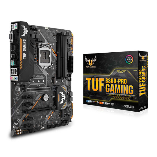 ASUS TUF Intel B360-PRO GAMING Coffee Lake ATX Motherboard : image 1
