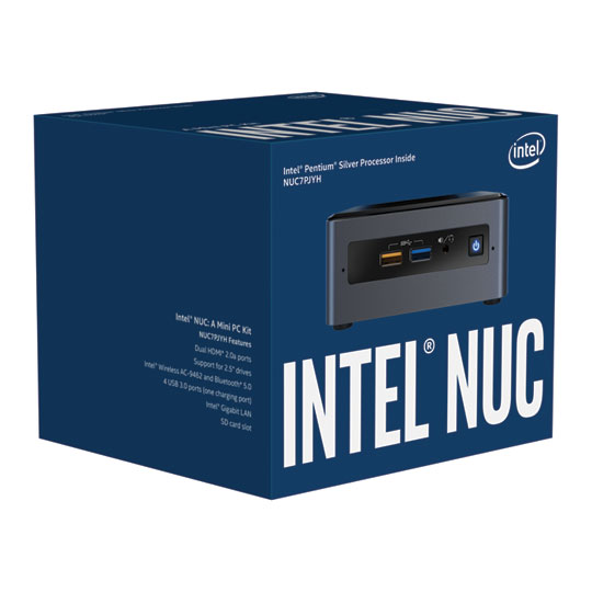 Intel Pentium Silver Quad Core NUC Kit NUC7PJYH Barebone Essential