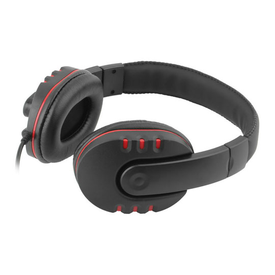 Xclio Gaming & Office Headset with Microphone 3.5mm Jacks Black/Red