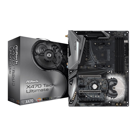 ASRock AMD Ryzen X470 Taichi Ultimate AM4 ATX Motherboard : image 1