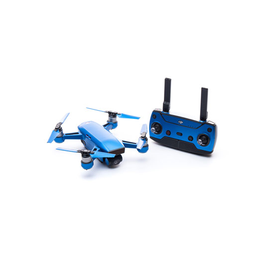 Modifli DJI Spark Drone Skin Vivid Riviera Blue Propwrap™ Combo