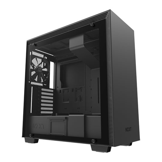 NZXT Black H700 Tempered Glass Window Mid Tower PC Gaming Case Black : image 1