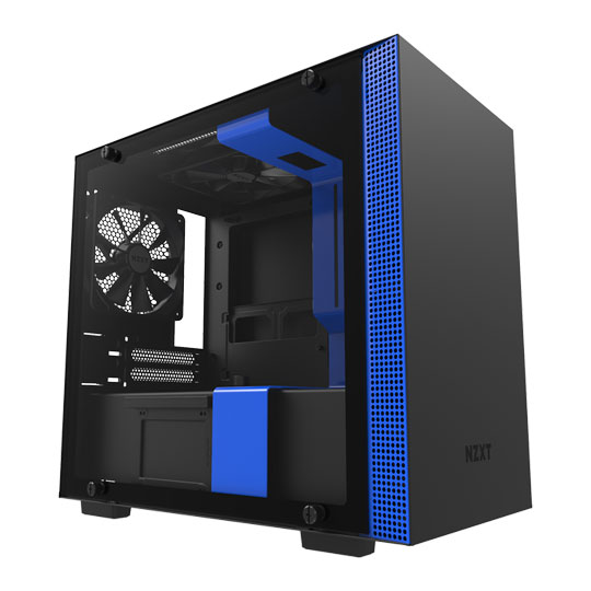 NZXT Blue H200 Mini ITX Windowed PC Gaming Case : image 1