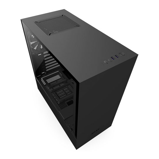 NZXT Black H500 Tempered Glass Window Midi PC Gaming Case : image 2