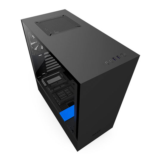 NZXT Blue H500 Tempered Glass Window Midi PC Gaming Case : image 2
