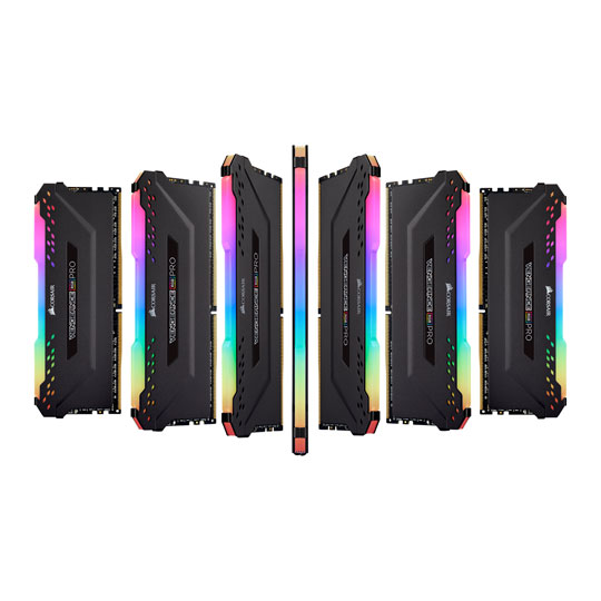 Corsair Vengeance RGB PRO Black 32GB 3200 MHz DDR4 Quad Channel Memory Kit