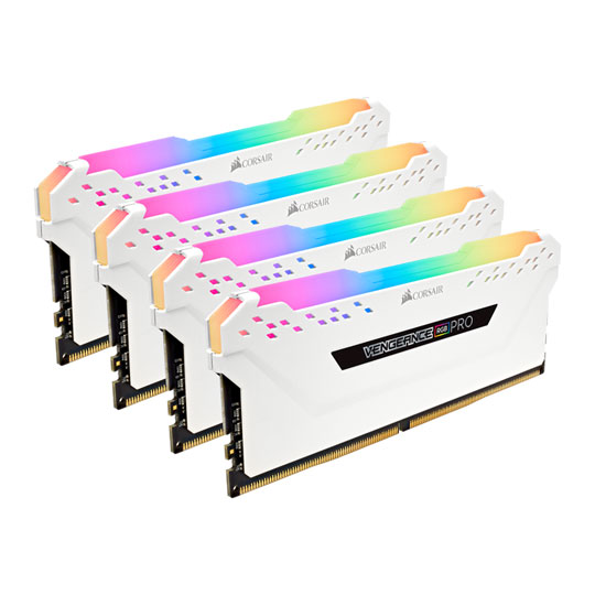 コルセア RGB PRO 32GB (4 x 8GB) DDR4 ホワイト Corsair Vengeance RGB PRO White 32GB 3000 MHz DDR4 Quad Channel