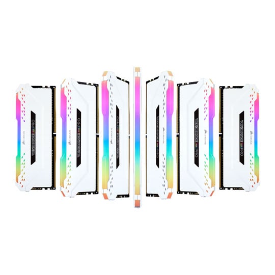 Corsair Vengeance RGB PRO White 16GB 3600 MHz DDR4 Dual Channel Memory Kit : image 3