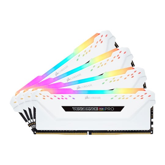 Corsair Vengeance RGB PRO White 32GB 3600 MHz DDR4 Quad Channel Memory Kit LN90375 CMW32GX4M4C3600C18W SCAN UK